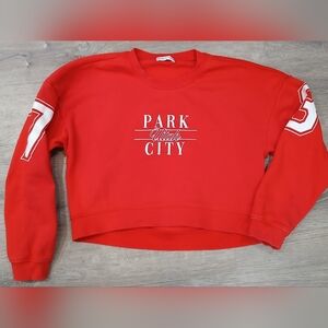 Vibrant Red Park City Sweatshirt